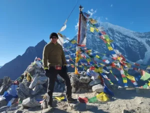 Peter in kyanjin ri trek