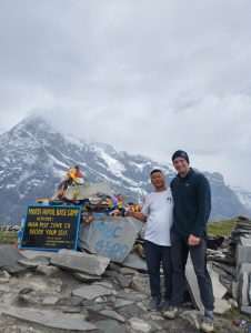 Thomas at Mardi HImal Base Camp 4500m