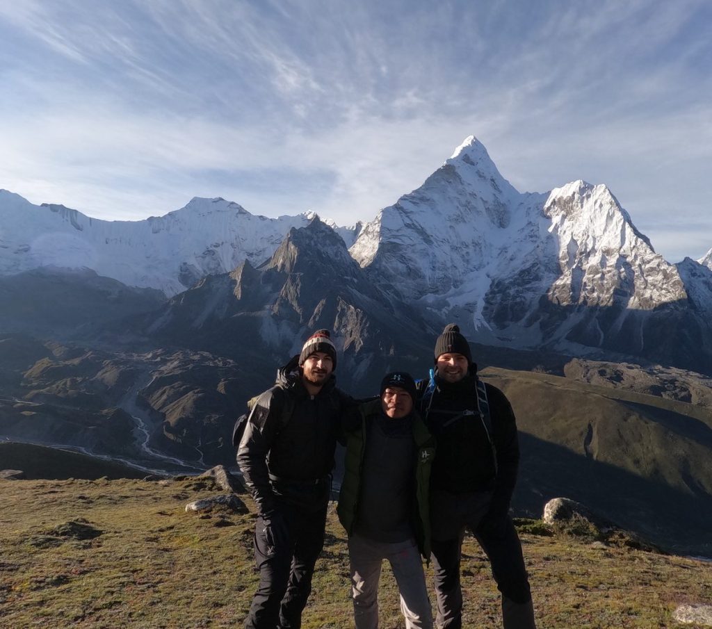 Mountain Views During Everest Base Camp Trek 8 Ama Dablam from Kongma La