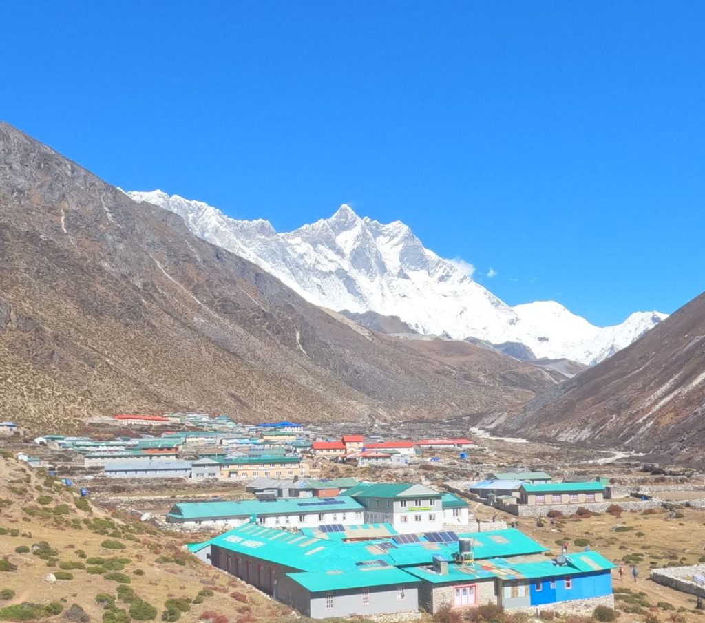 Mountain Views During Everest Base Camp Trek 6 Lhotse view from Dingboche