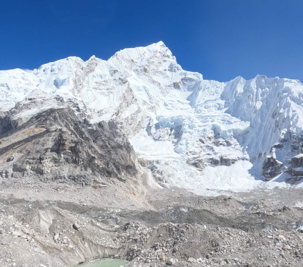 Mountain Views During Everest Base Camp Trek 7 Nuptse